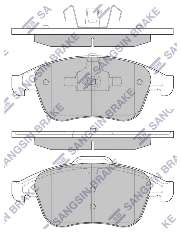 

Колодки передние RENAULT LATITUDE SP1516