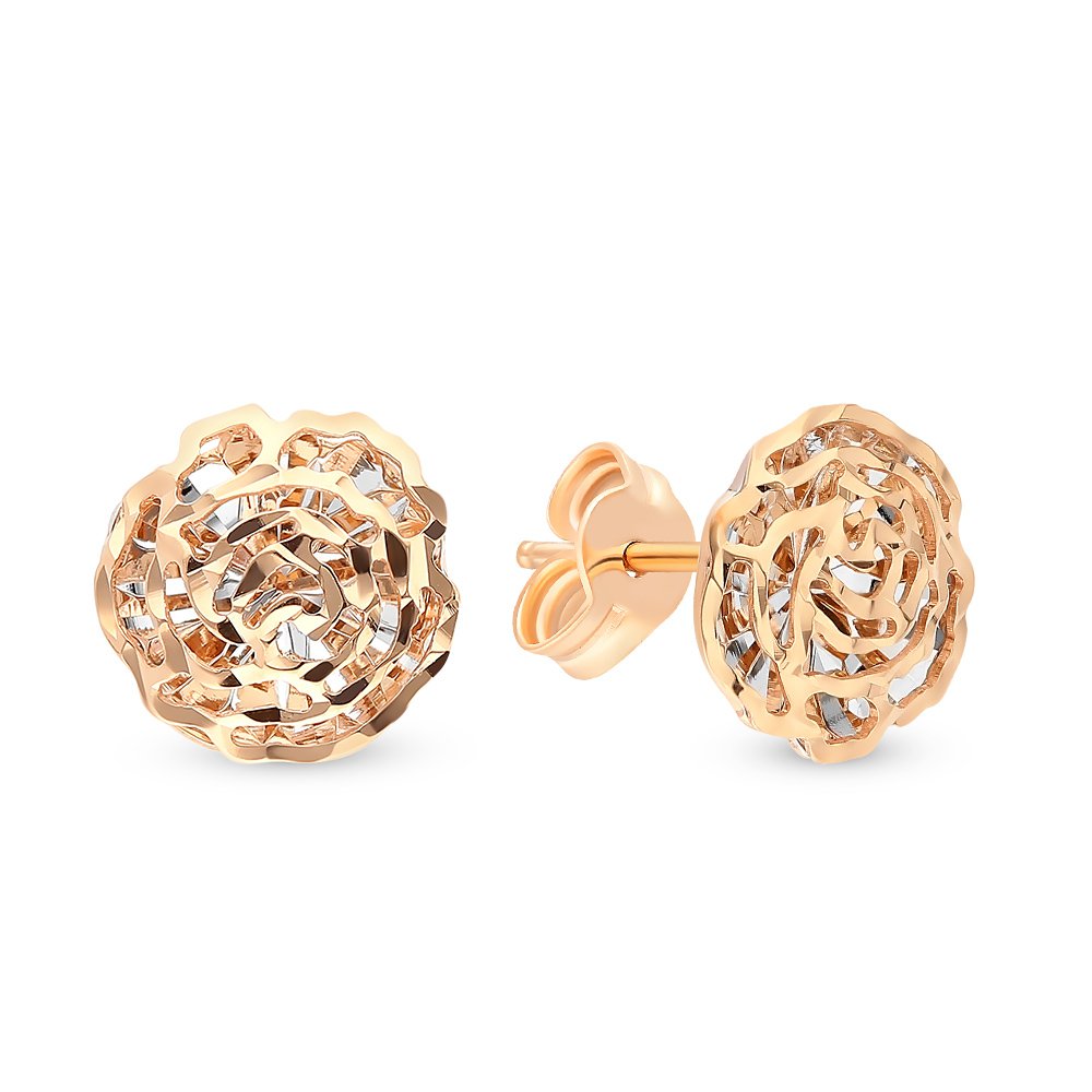 

Серьги из красного золота без вставки 585Gold 402003817, 402003817