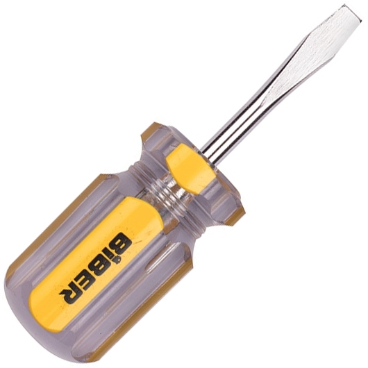 

BIBER 85578 Отвертка Эконом SL 5х38мм плоский шлиц бочкообразная