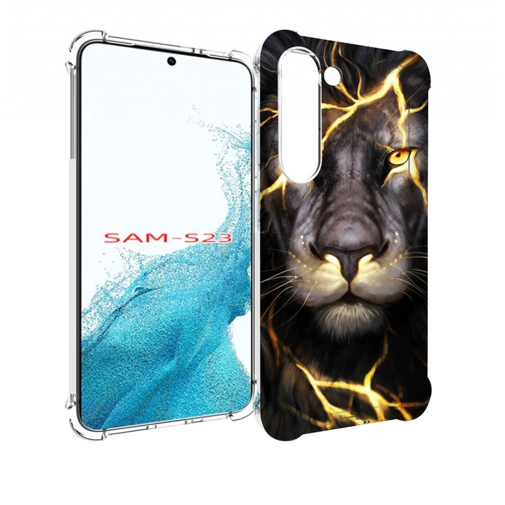 

Чехол MyPads Светящийся-лев мужской для Samsung Galaxy S23, Прозрачный, Tocco