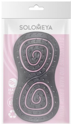 Купить Подвижная био-расческа для волос мини Solomeya, (черная)