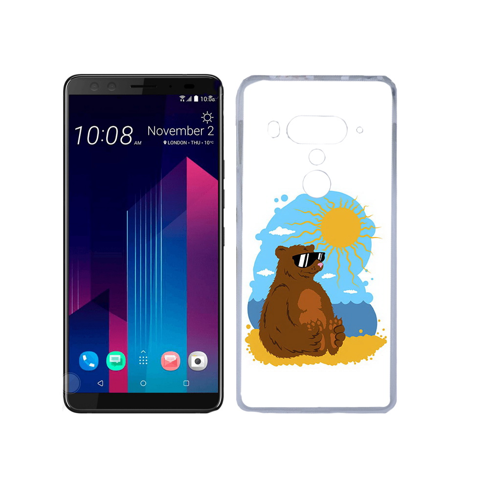 

Чехол MyPads Tocco для HTC U12+ медведь на чиле, Прозрачный, Tocco
