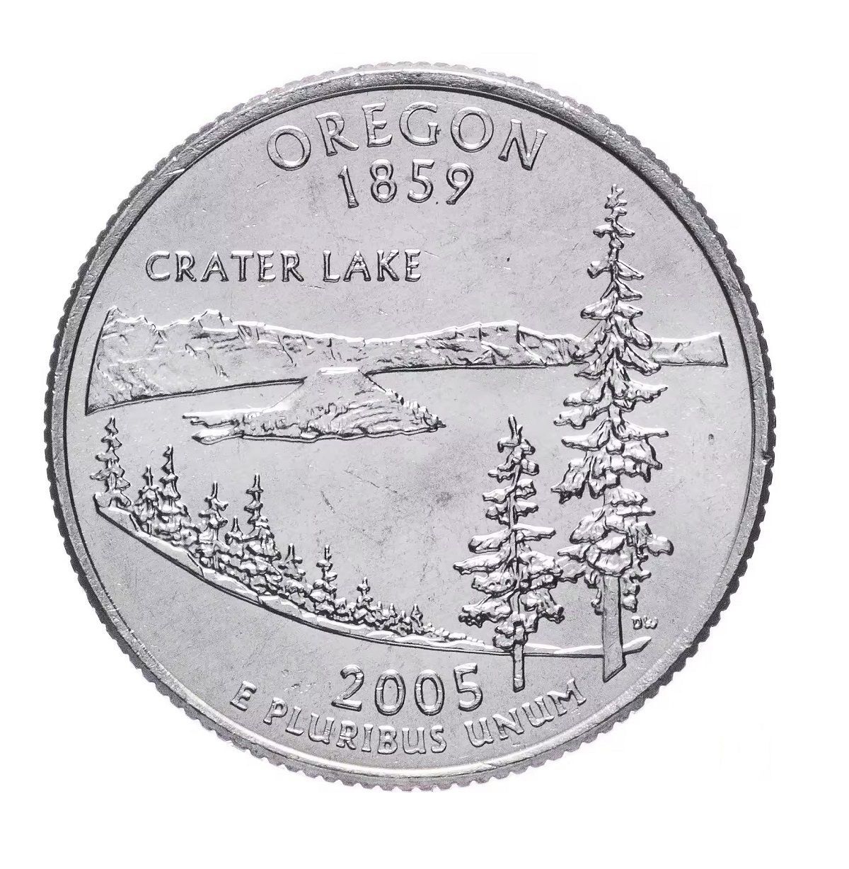 

Монета 25 центов Орегон. Штаты и территории. США D 2005 UNC