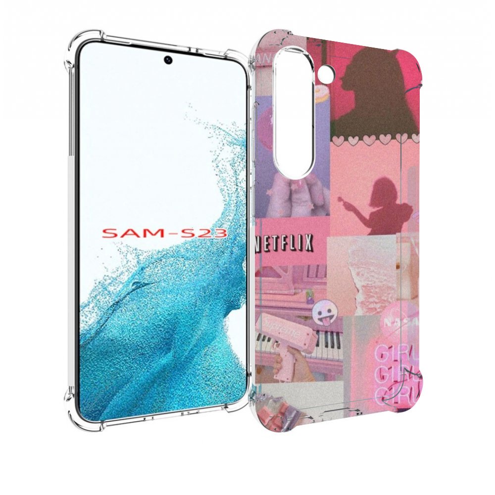 

Чехол MyPads Розовый-вайб для Samsung Galaxy S23, Прозрачный, Tocco