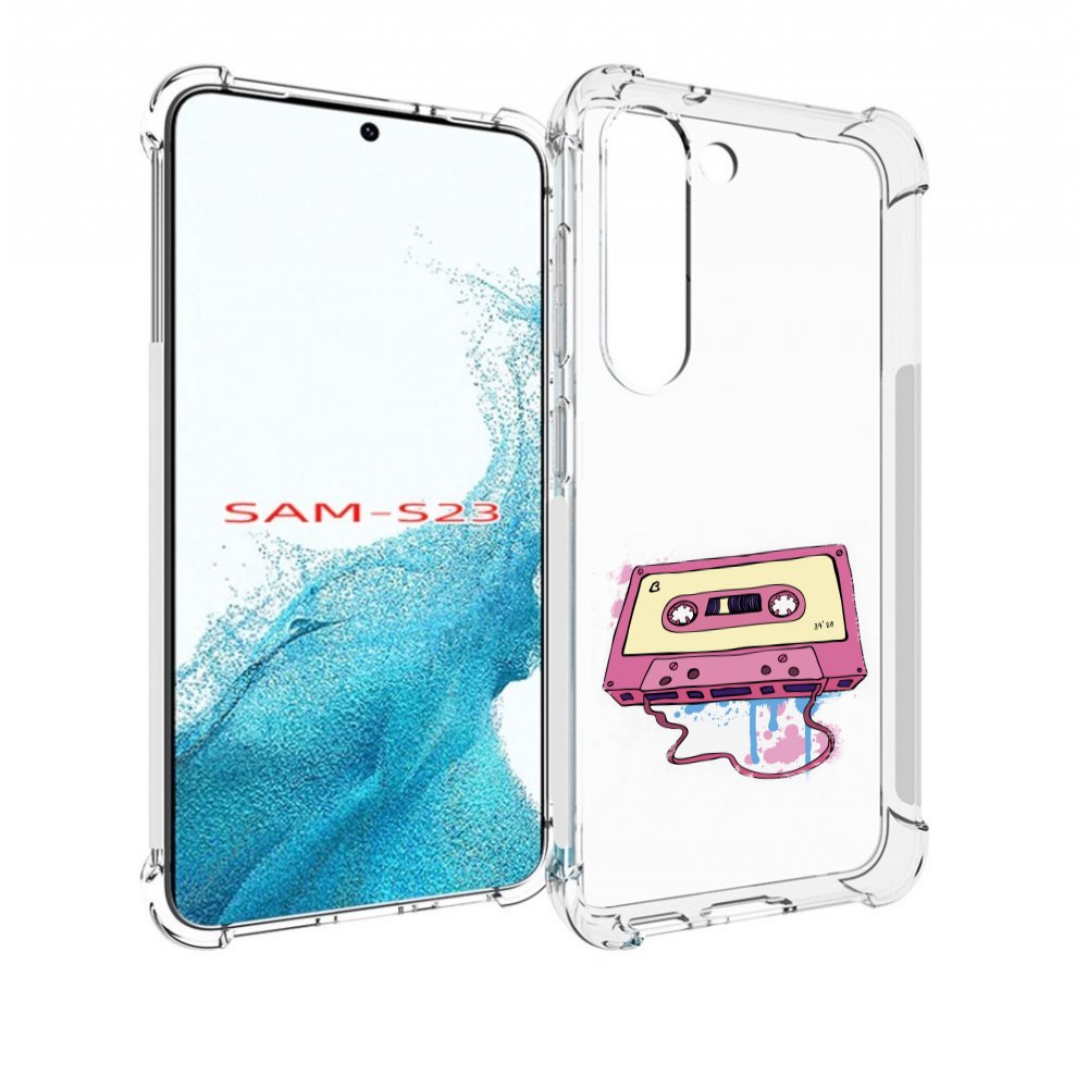 

Чехол MyPads Розовая кассета для Samsung Galaxy S23, Прозрачный, Tocco
