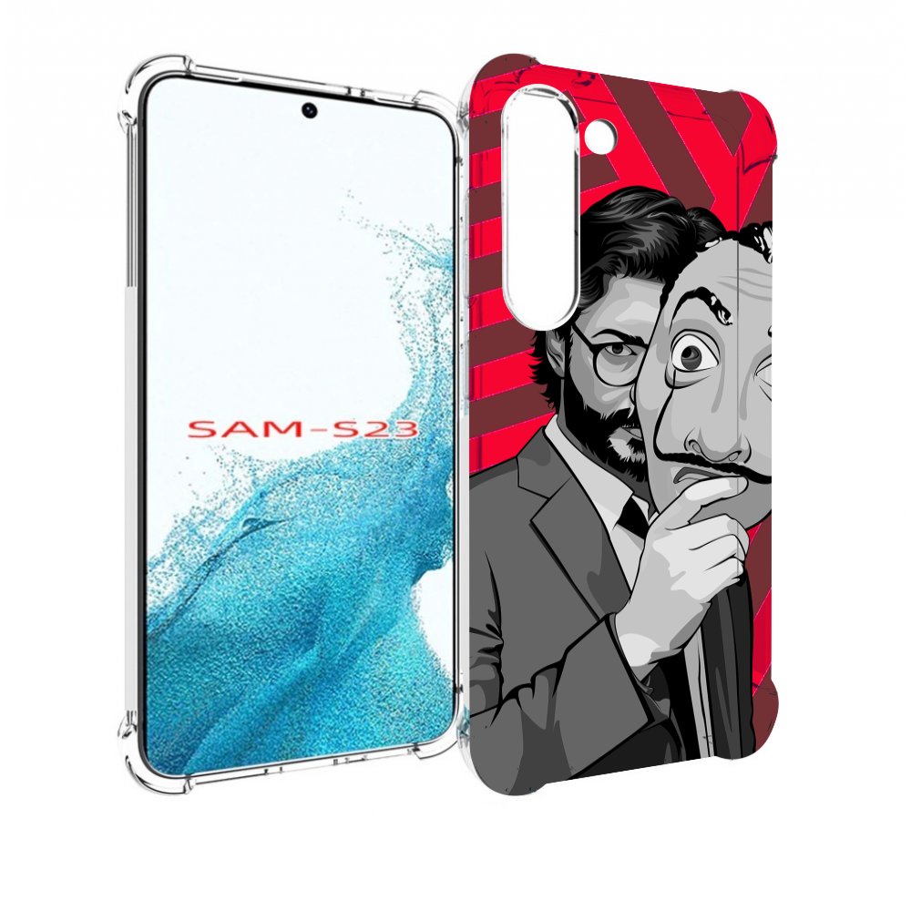 

Чехол MyPads Профессор-бумажый-дом для Samsung Galaxy S23, Прозрачный, Tocco
