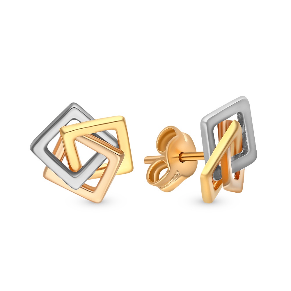 

Серьги из комбинированного золота без вставки 585Gold 402003720, 402003720