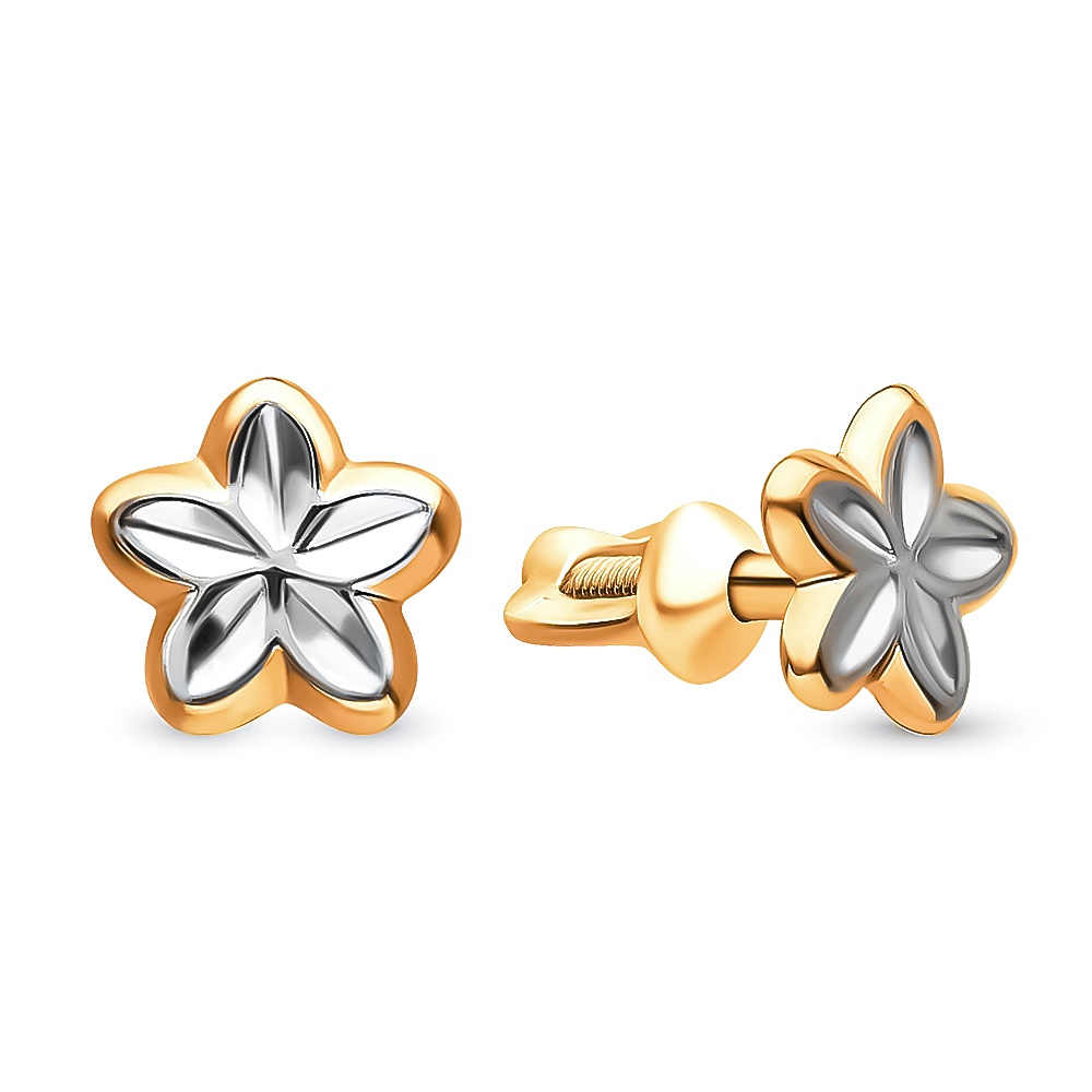 

Серьги пусеты из красного золота 585Gold 402004090, 402004090