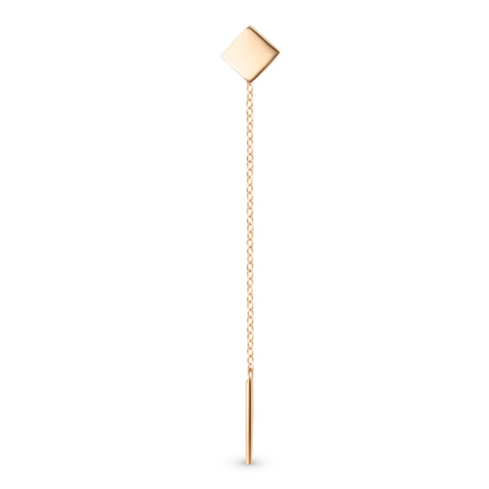 

Серьги продевки из красного золота 585Gold 402003685, 402003685
