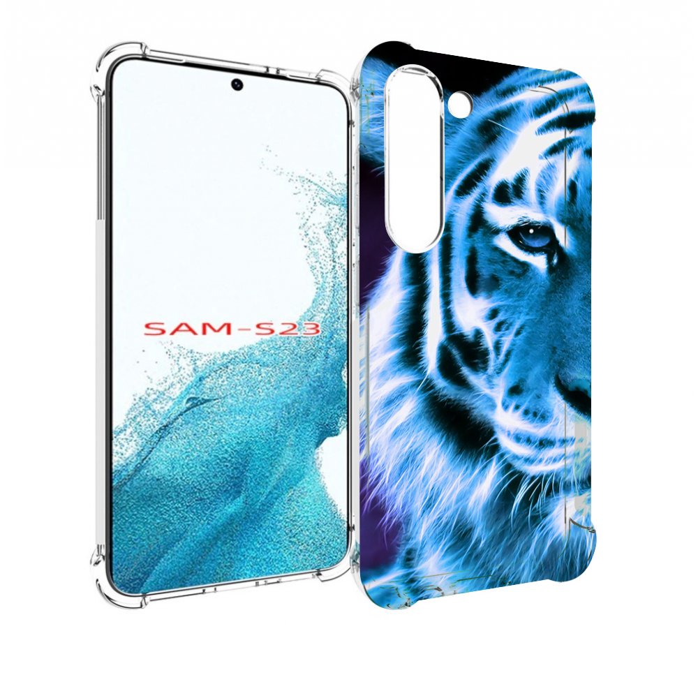 

Чехол MyPads Половина-тигра мужской для Samsung Galaxy S23, Прозрачный, Tocco