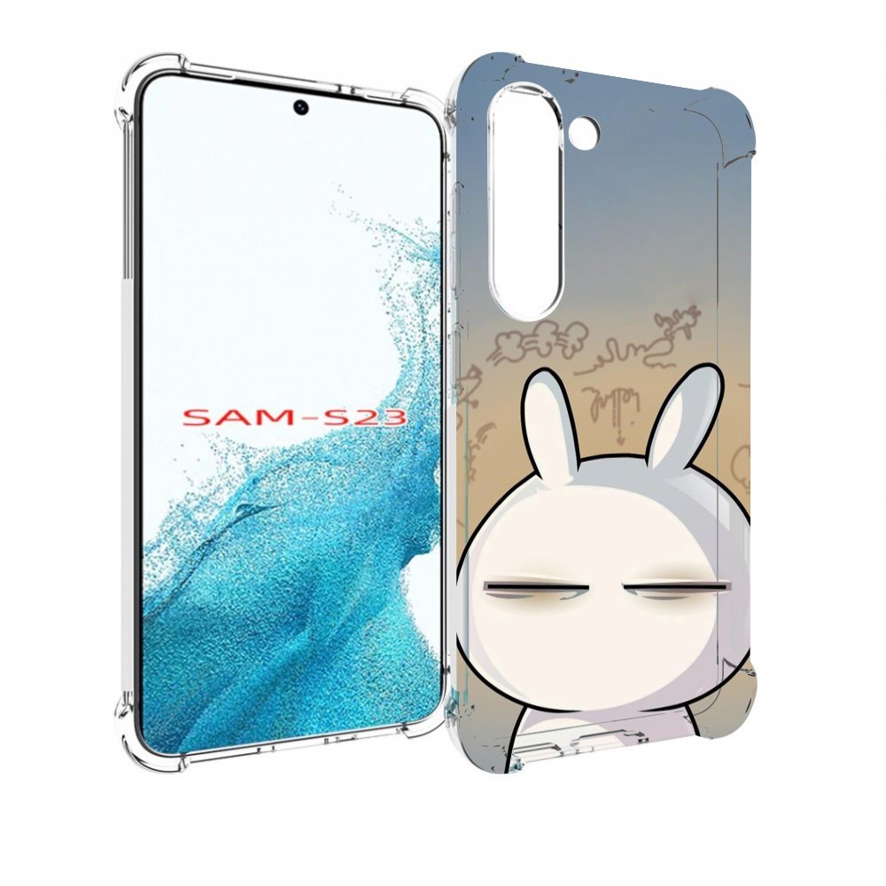 

Чехол MyPads Подозрительный-зайка для Samsung Galaxy S23, Прозрачный, Tocco