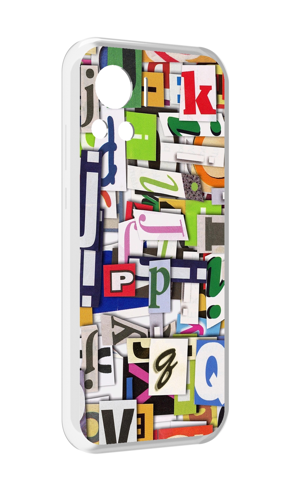 

Чехол MyPads ломанные-буквы для Motorola Edge 30 Ultra, Прозрачный, Tocco