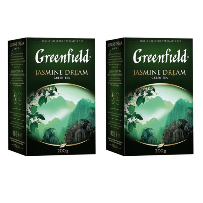 Чай зеленый Greenfield Jasmine Dream, 2 упаковки по 200 г