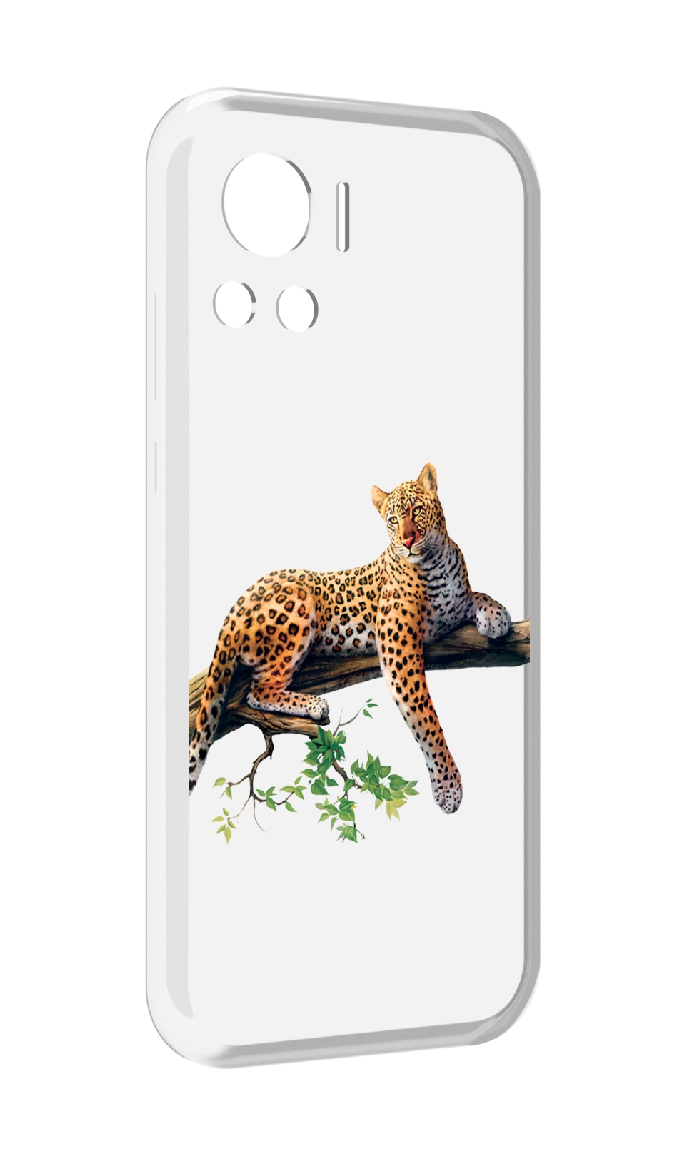 

Чехол MyPads леопард-на-дереве детский для Motorola Edge 30 Ultra, Прозрачный, Tocco