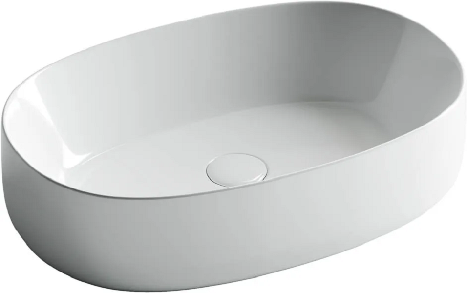 

Накладная раковина Ceramicanova Element CN5023 54х35 овальная, Белый