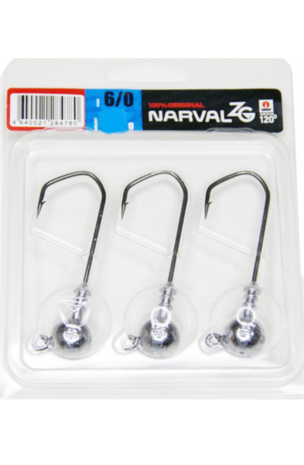 

Джиг-головки Narval ZG 120 6/0 44g (3 шт.), Серый, ZG 120 6/0
