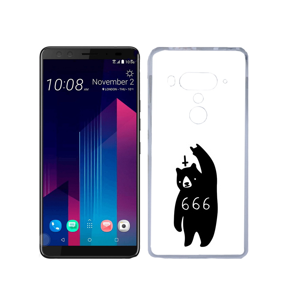 

Чехол MyPads Tocco для HTC U12+ медведь 666, Прозрачный, Tocco