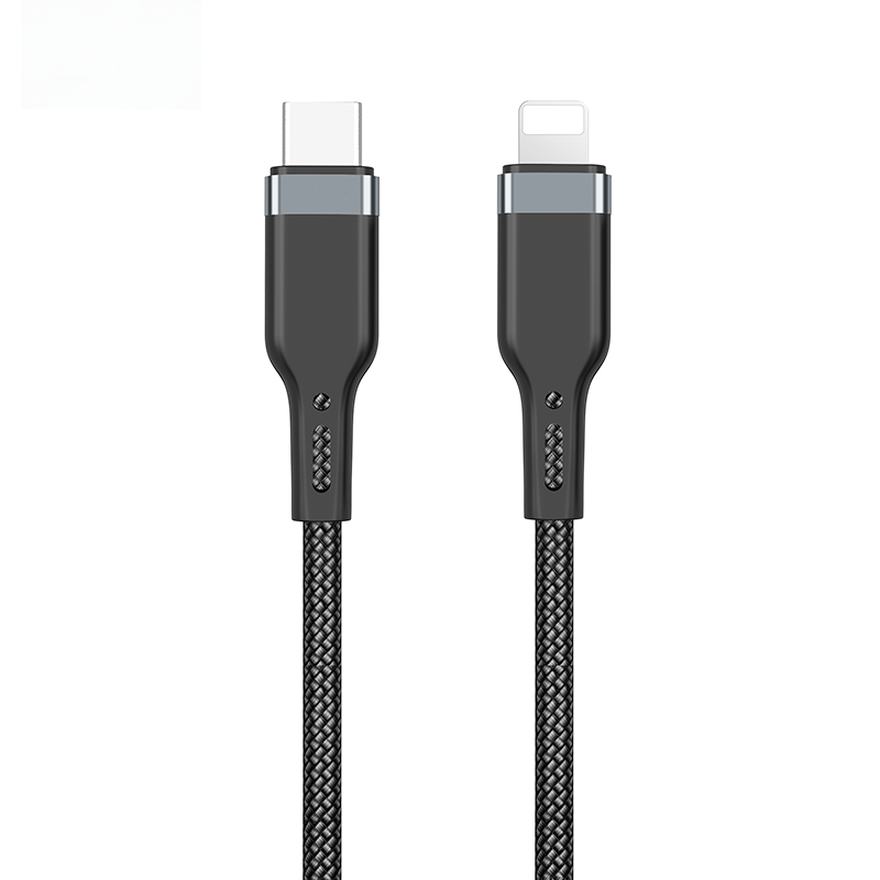 Кабель USB - USB Type-C/Lightning Wiwu PT04 1.2 м черный