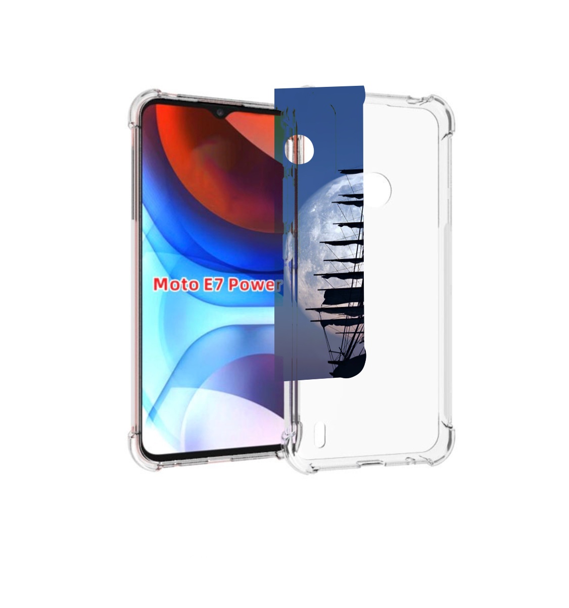 

Чехол MyPads Парус-в-море для Motorola Moto E7 Power, Прозрачный, Tocco