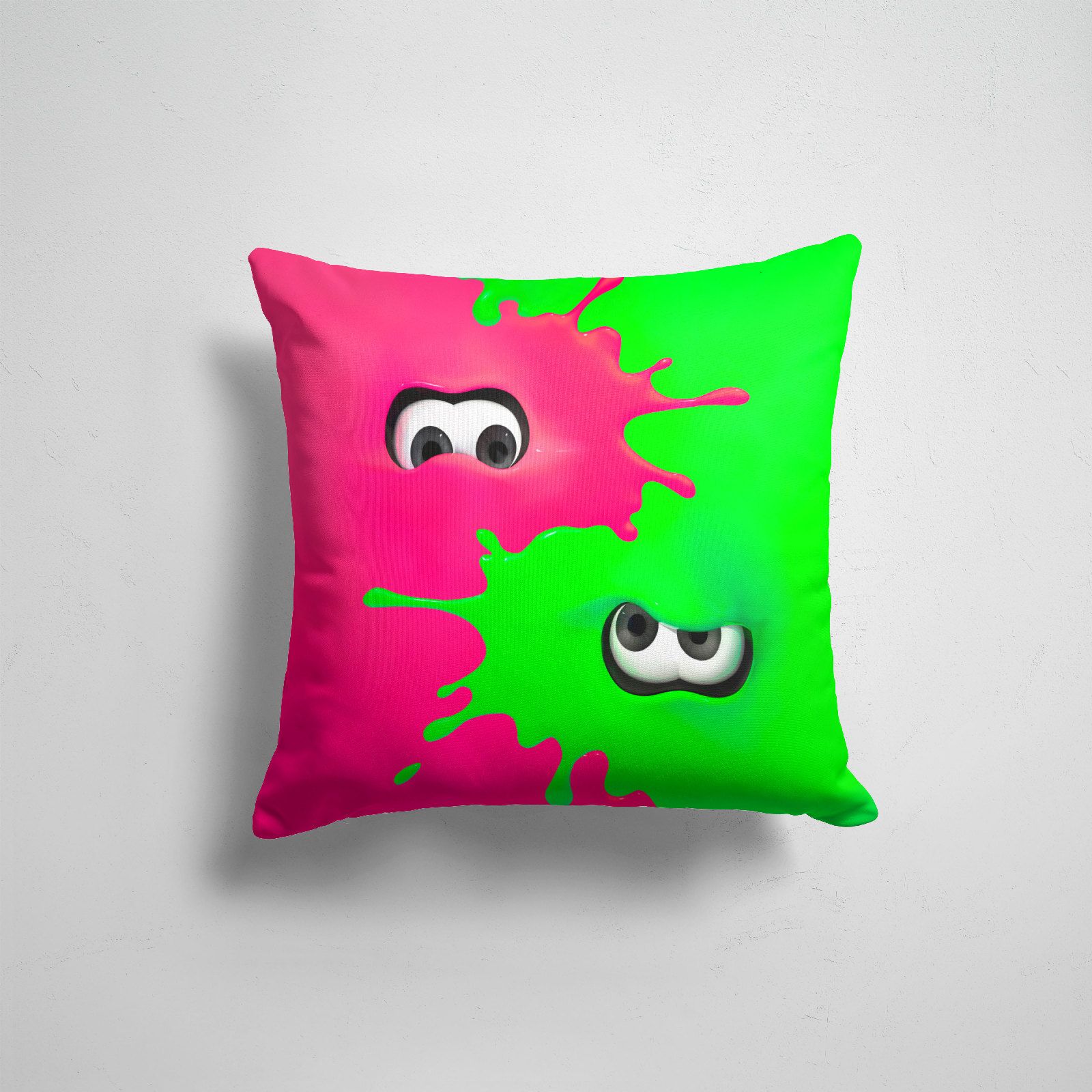 

Подушка декоративная 45х45см Геймерам Разные игры Splatoon, Разноцветный