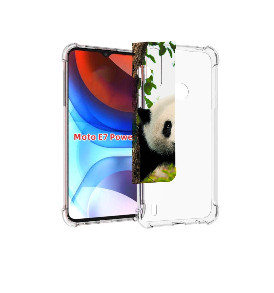 

Чехол MyPads Панда-на-дереве для Motorola Moto E7 Power, Прозрачный, Tocco