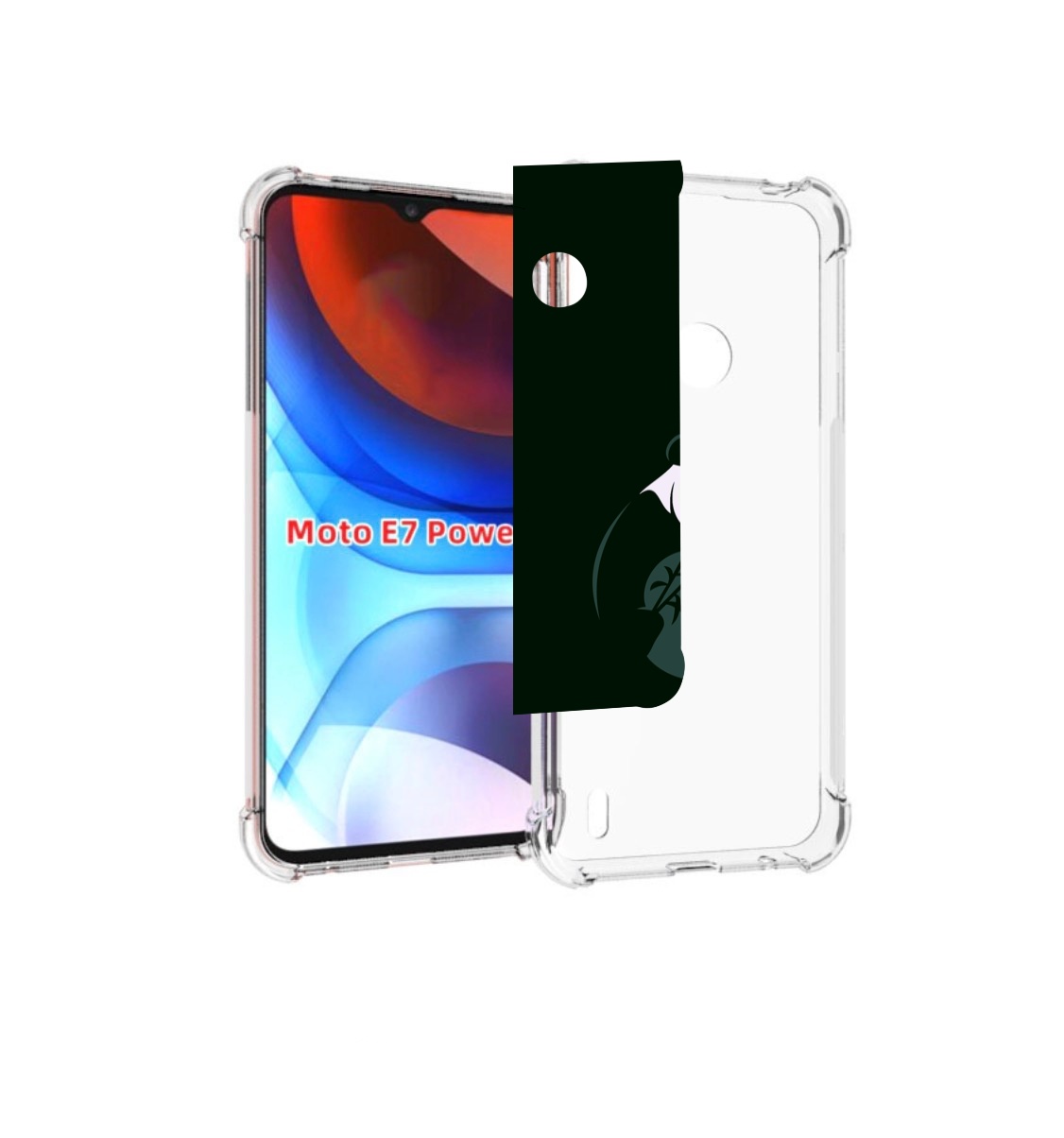 

Чехол MyPads Панда-крик для Motorola Moto E7 Power, Прозрачный, Tocco