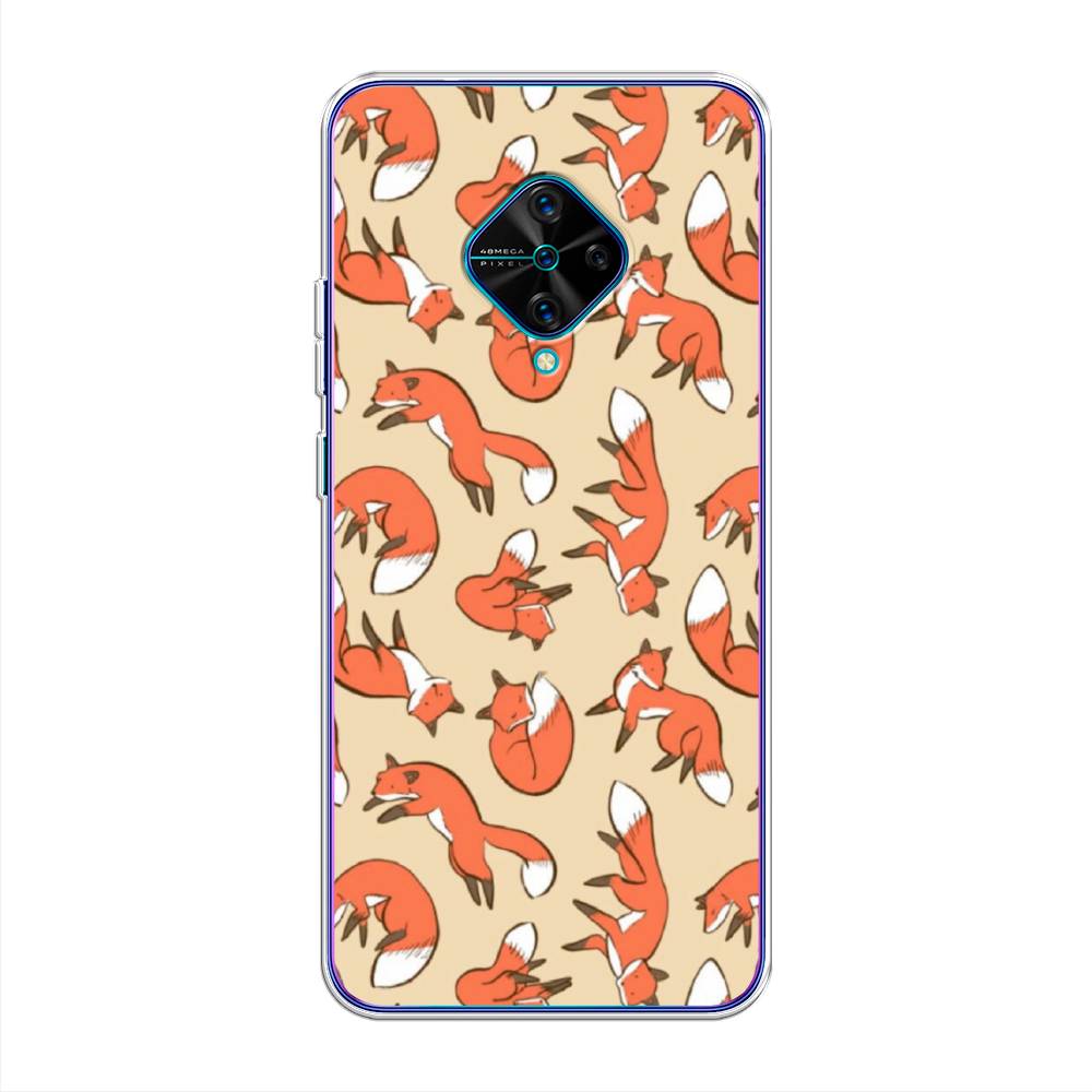 

Чехол Awog на Vivo V17/Y9s "Лисички фон", Разноцветный, 261550-3