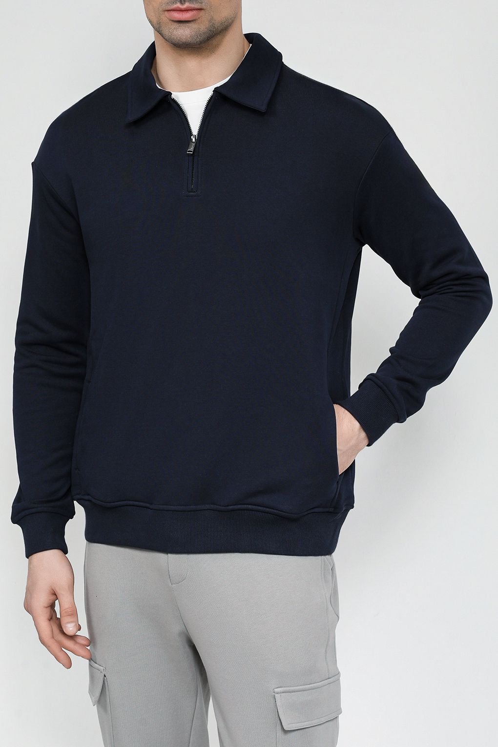

Толстовка мужская MARCO DI RADI MDR231211344-205 синяя 3XL, Синий, MDR231211344-205