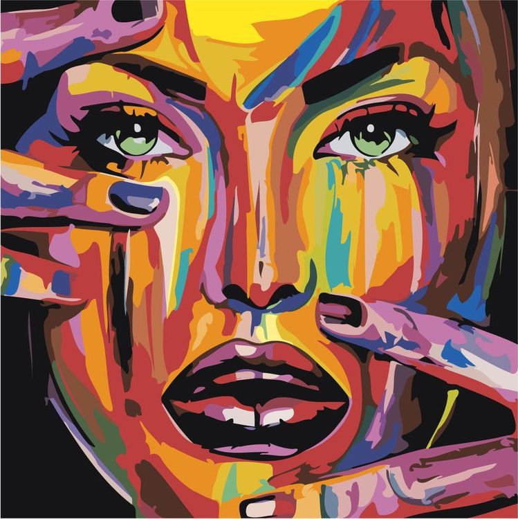 

Картина по номерам Живопись по Номерам Зелёные глаза, 40x40, Зелёные глаза