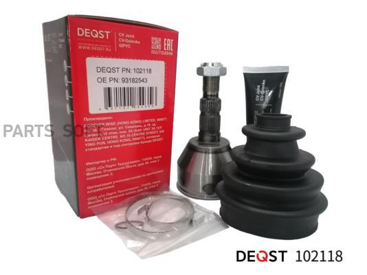 DEQST 102118 ШРУС OPEL ASTRA 1.7D/1.8 04- нар/OPEL ASTRA H/ZAFIRA B/C 1.3CDTI-2.2 04- нару