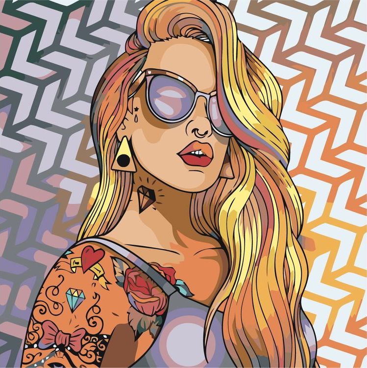 

Картина по номерам Живопись по Номерам Татуировка, 40x40, Татуировка