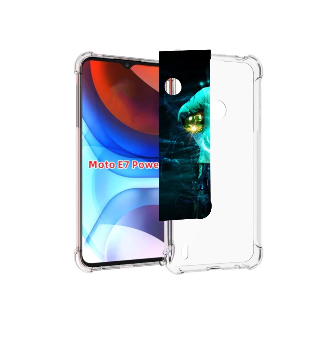 

Чехол MyPads Месси мужской для Motorola Moto E7 Power, Прозрачный, Tocco
