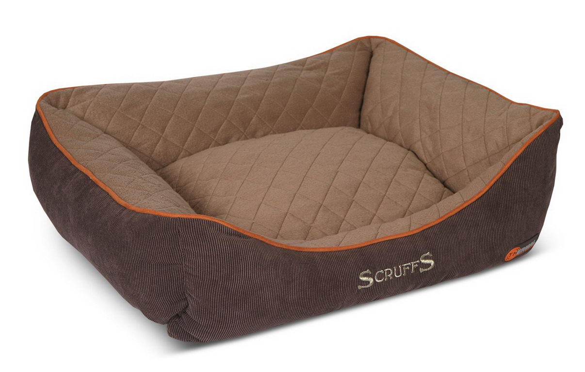 

Лежанка для собаки Scruffs флис 60x75x18см коричневый