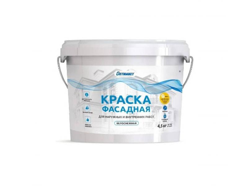 Краска F301 ОПТИМИСТ фасадная 4,5кг OPP003