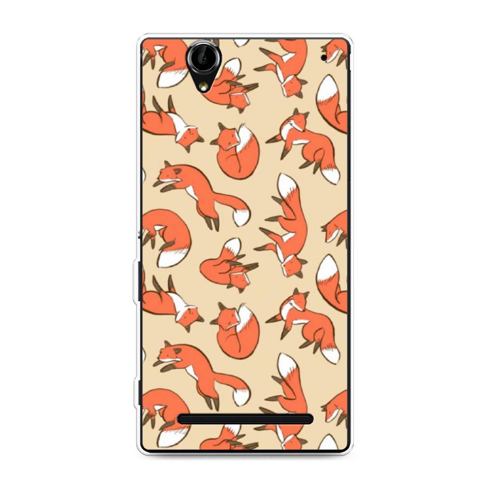 

Чехол Awog на Sony Xperia T2 Ultra "Лисички фон", Разноцветный, 50950-3