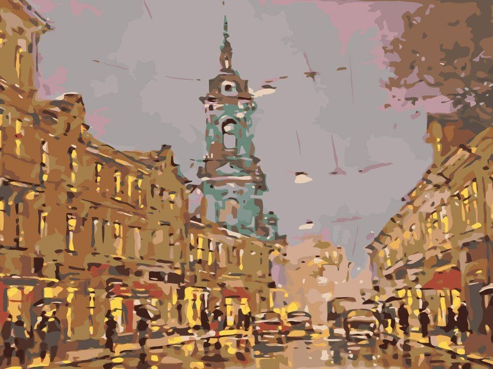 

Картина по номерам Живопись по Номерам Город, 30x40, Город
