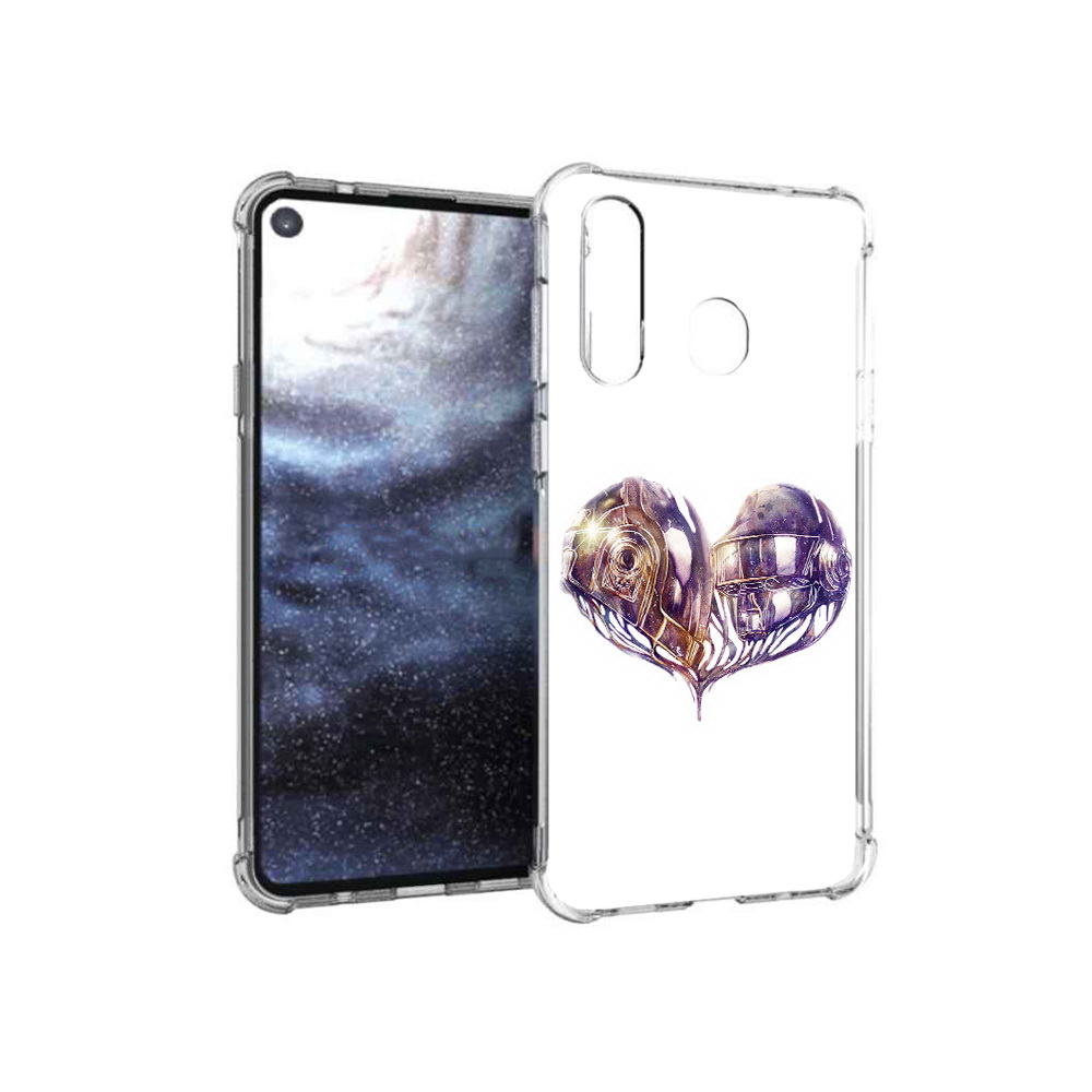 

Чехол MyPads Tocco для Samsung Galaxy A8s сердце абстракция (PT124633.501.596), Прозрачный, Tocco
