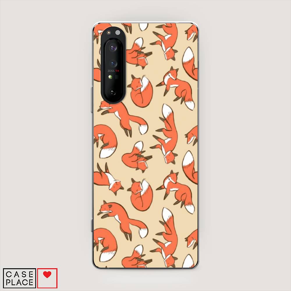 

Чехол Awog на Sony Xperia 1 II "Лисички фон", Разноцветный, 54550-3