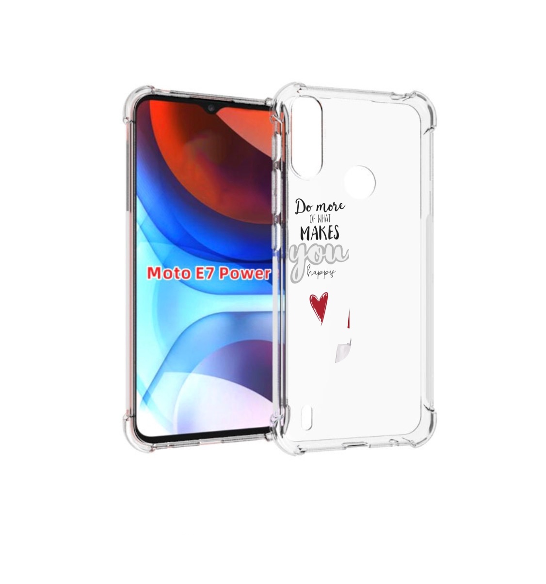 

Чехол MyPads Маленькие-радости женский для Motorola Moto E7 Power, Прозрачный, Tocco