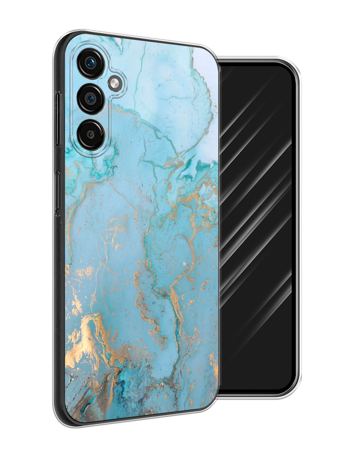 

Чехол Awog на Samsung Galaxy A25 5G "Голубой мрамор рисунок", 2108550-3