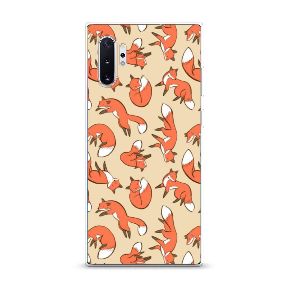 

Чехол Awog на Samsung Galaxy Note 10 Plus "Лисички фон", Разноцветный, 28550-3