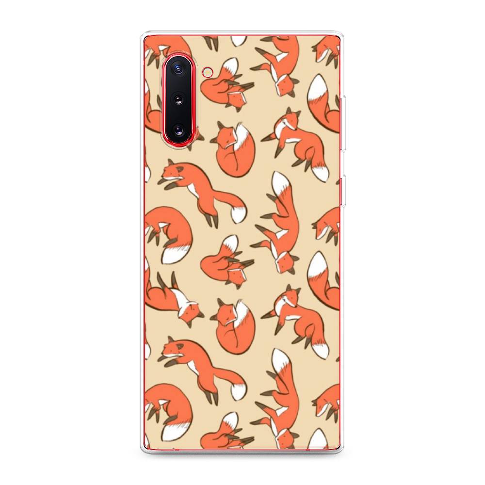 

Чехол Awog на Samsung Galaxy Note 10 "Лисички фон", Разноцветный, 28650-3