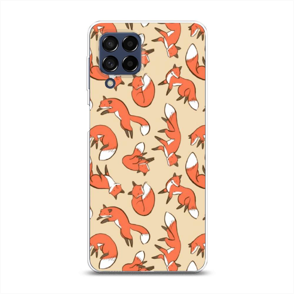 

Чехол Awog на Samsung Galaxy M53 / Самсунг M53 "Лисички фон", Разноцветный, 2105850-3