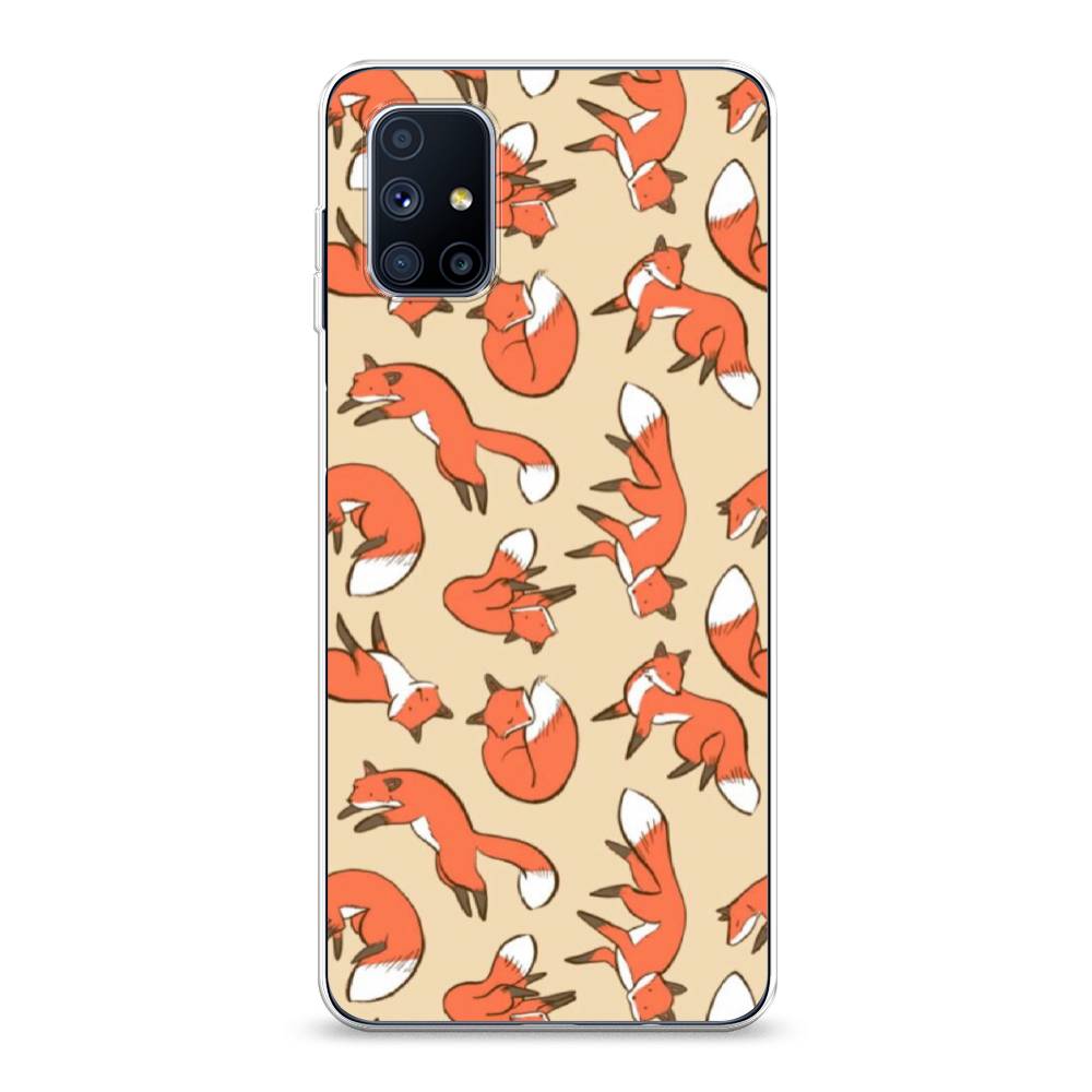 

Чехол Awog на Samsung Galaxy M51 / Самсунг M51 "Лисички фон", Разноцветный, 2101550-3