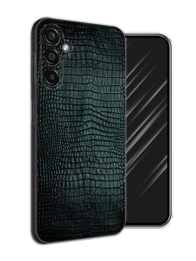 

Чехол Awog на Samsung Galaxy A25 5G "Черная змея", Черный;серый;голубой, 2108550-3
