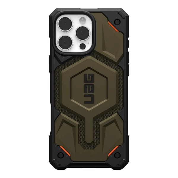 

Чехол UAG Monarch Pro Kevlar MagSafe для iPhone 16 Pro Max зеленый (Kevlar Element Green), Monarch Pro Kevlar MagSafe