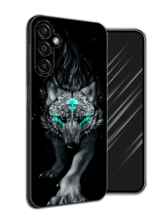 

Чехол Awog на Samsung Galaxy A25 5G "Волшебный волк", Черный;серый, 2108550-2