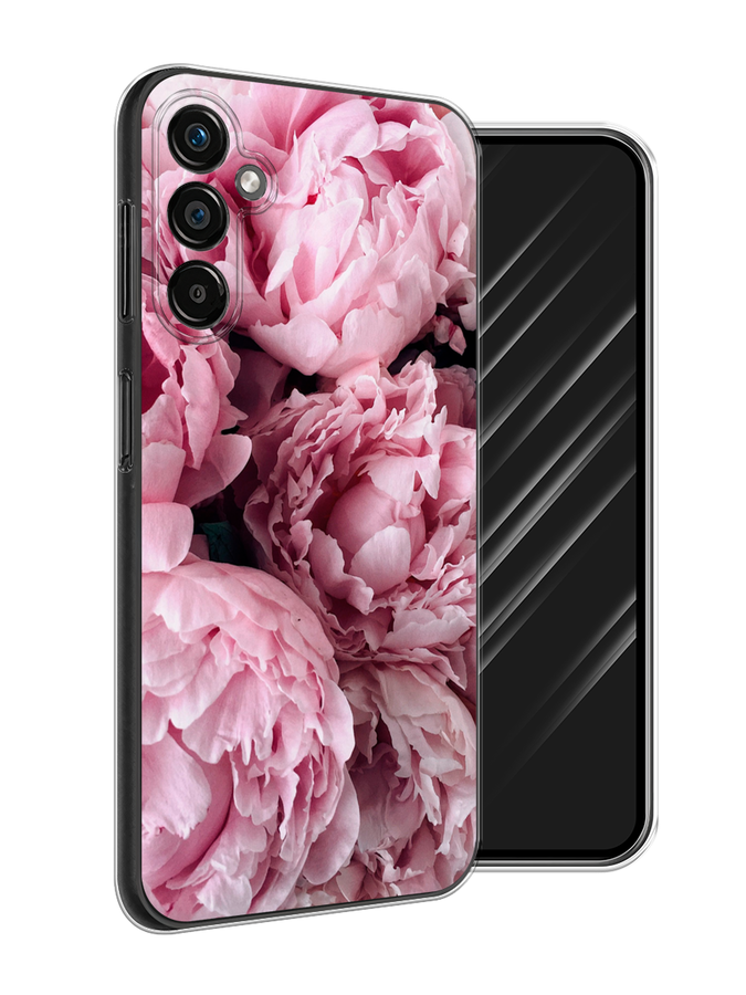 

Чехол Awog на Samsung Galaxy A25 5G "Нежные пионы", Розовый;черный;белый, 2108550-8