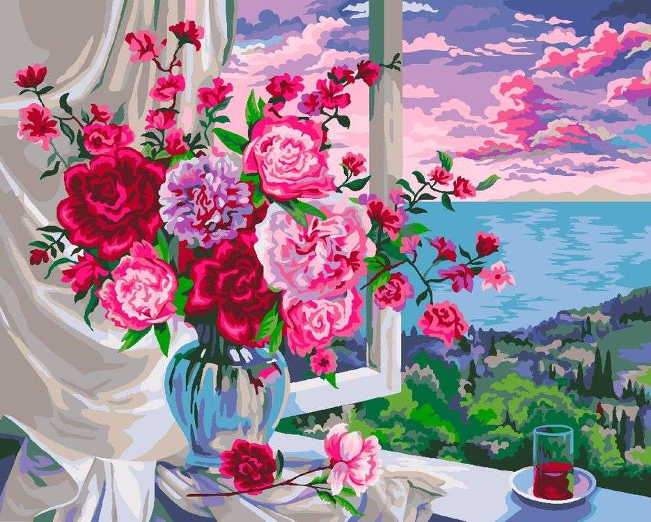 

Картина по номерам Фрея Закат на море, 30x40, Фрея Закат на море