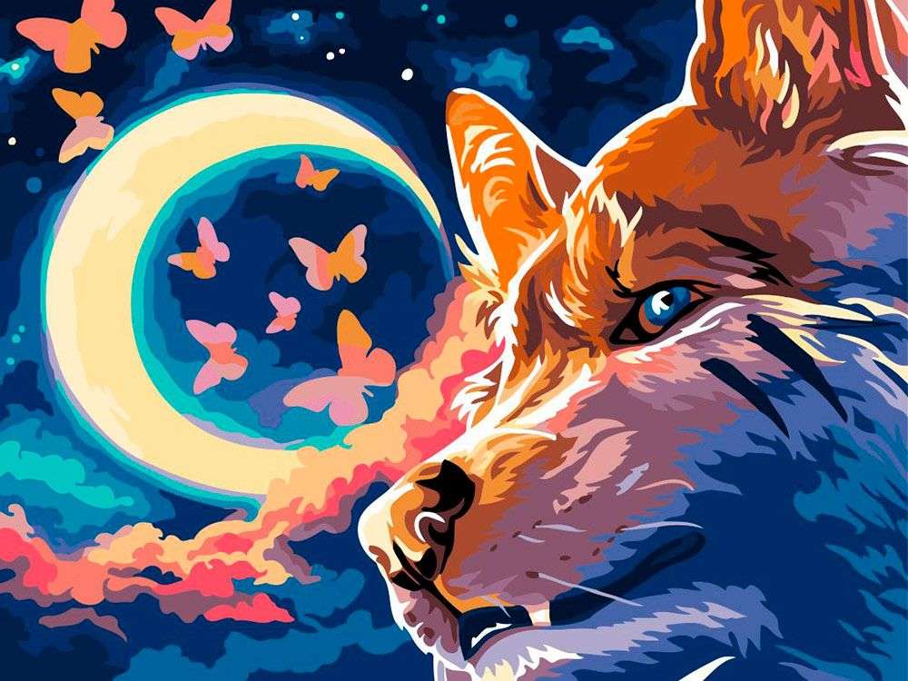 

Картина по номерам Фрея Ночное небо, 30x40, Фрея Ночное небо